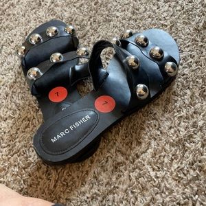 Marc fisher flat scandal with metal ball decor